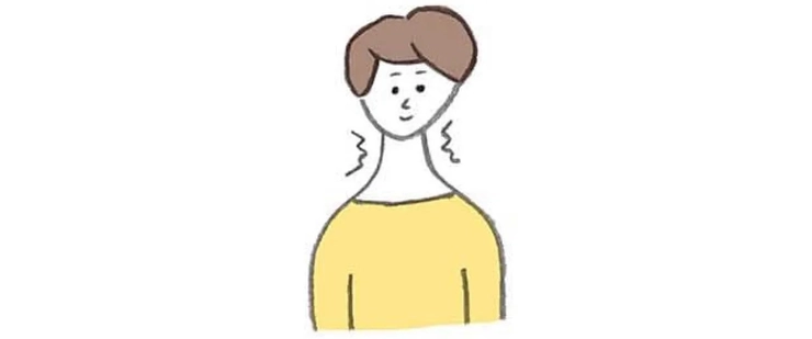筋肉が少ないことで首への負担がかってる!