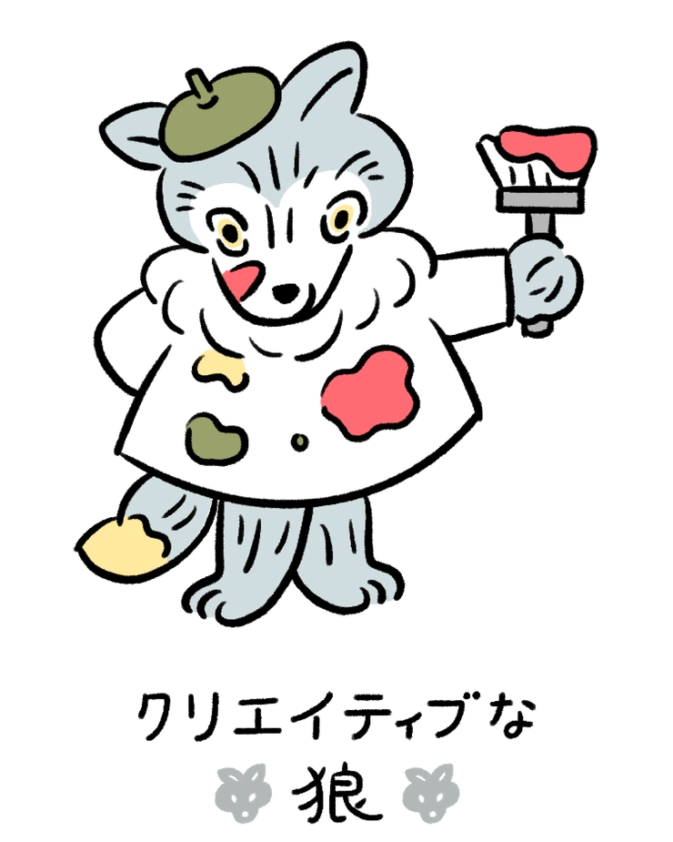 動物キャラナビ占い 動物占い 今日の運勢 クリエイティブな狼