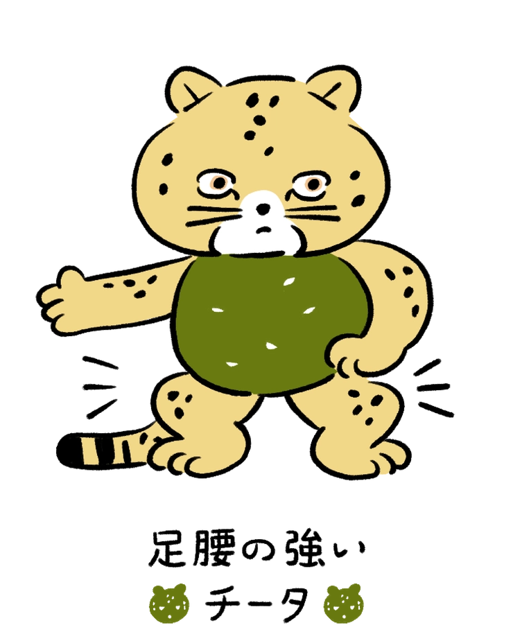 動物キャラナビ占い 動物占い 今日の運勢 足腰の強いチータ