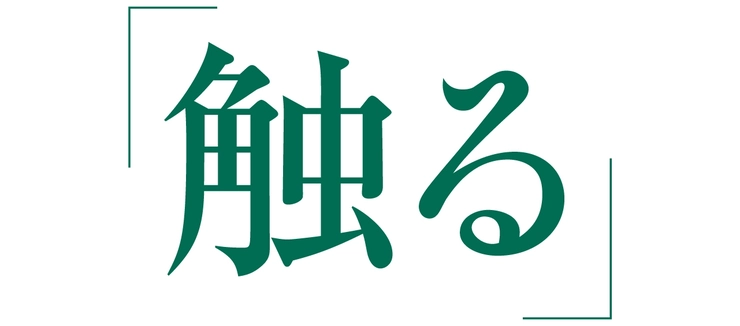 触る