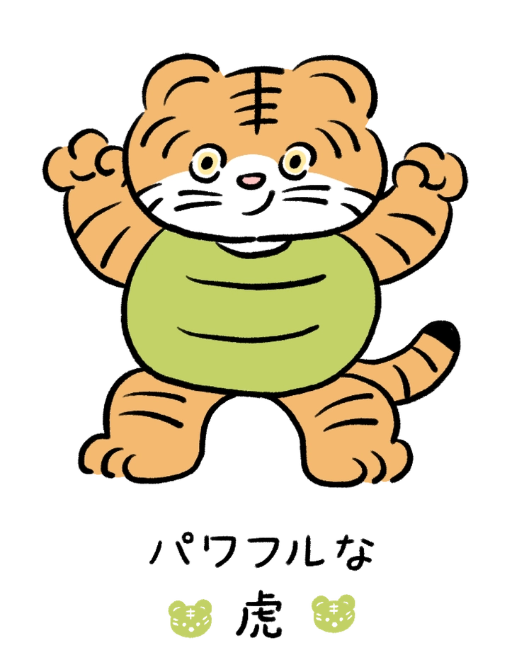 動物キャラナビ占い 動物占い 今日の運勢 パワフルな虎