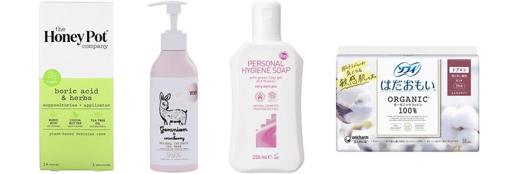 フェムテックアワード 敏感肌 かぶれ デリケートゾーン Boric Acid & Herbs Suppositories The Honey Pot Company ソフィ はだおもい オーガニックコットン 特に多い昼用 ユニ・チャーム フェミニンジェルウォッシュ ゼラニウム&クランベリー YOPE デリケートハイジーンソープ アルジタル デリケートゾーンソープ デリケートゾーンケア
