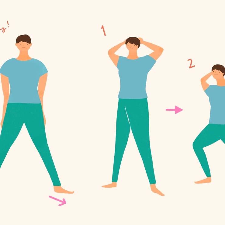 骨盤底筋を鍛えるスクワット