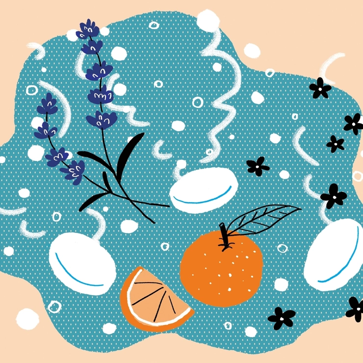 ハーブの香りが楽しめるクナイプの炭酸タブレットイメージ