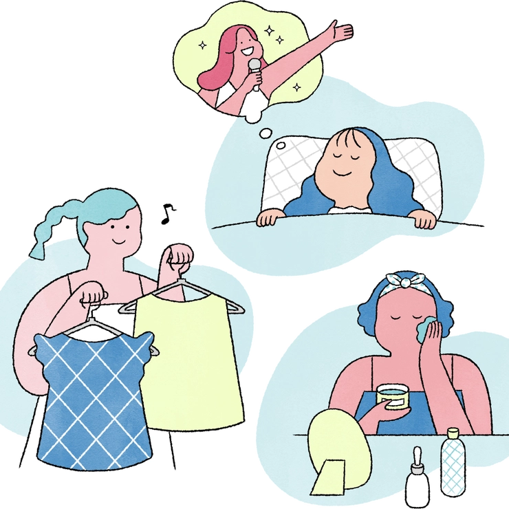 就眠儀式のイメージ