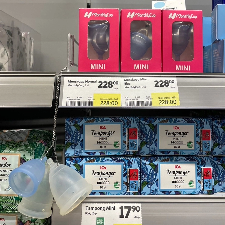 スウェーデン 生理用品 月経カップ